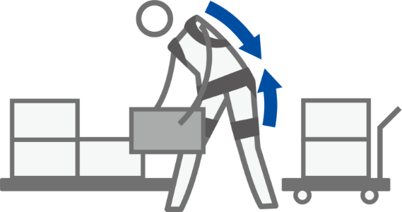 Lifting and carrying tasks in manufacturing and logistics warehouses