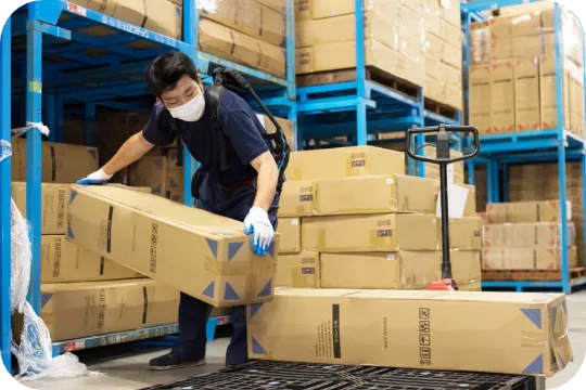 積み下ろしの様子