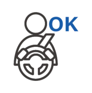 車両運転している様子のイラスト